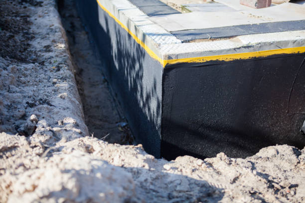Residential Interior Drainage System installation at a Empire, AL home by SJ Waterproofing Pros